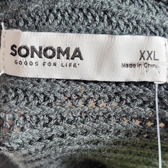 Sonoma Quarter Zip Turtleneck Sweater | Grey | XXL | Cozy - Picture 4 of 4